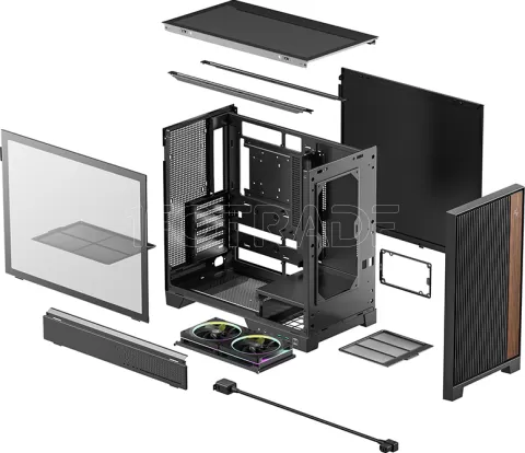 Photo de Boitier Moyen tour ATX DeepCool CL600 RGB avec panneau vitré (Noir)
