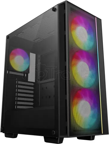Photo de Boitier Moyen Tour ATX DeepCool Matrexx 55 Mesh V4 C RGB avec panneau vitré (Noir)