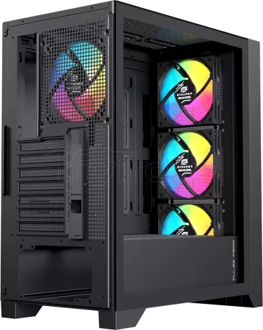 Photo de Boitier Moyen Tour ATX Einarex P600 RGB avec panneau vitré (Noir)