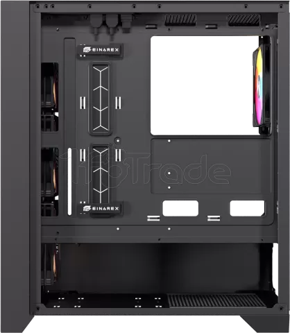 Photo de Boitier Moyen Tour ATX Einarex P600 RGB avec panneau vitré (Noir)