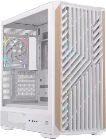 Photo de Boitier Moyen Tour ATX Einarex P800 RGB avec panneau vitré (Blanc)