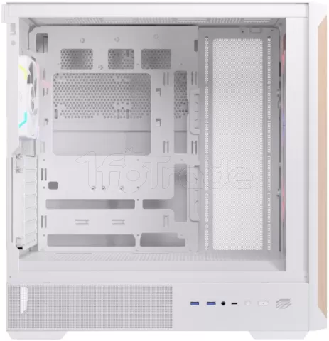 Photo de Boitier Moyen Tour ATX Einarex P800 RGB avec panneau vitré (Blanc)