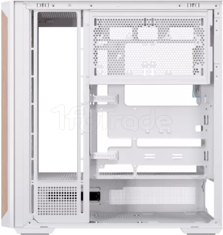 Photo de Boitier Moyen Tour ATX Einarex P800 RGB avec panneau vitré (Blanc)