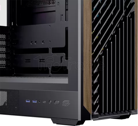 Photo de Boitier Moyen Tour ATX Einarex P800 RGB avec panneau vitré (Noir)