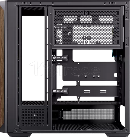 Photo de Boitier Moyen Tour ATX Einarex P800 RGB avec panneau vitré (Noir)