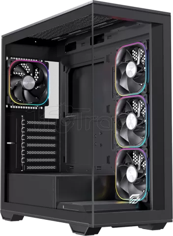 Photo de Boitier Moyen Tour ATX Einarex S700 RGB avec panneau vitré (Noir)