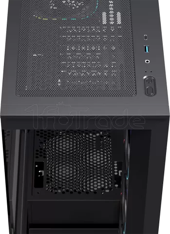 Photo de Boitier Moyen Tour ATX Einarex S700 RGB avec panneau vitré (Noir)