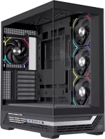 Photo de Boitier Moyen Tour ATX Einarex S800 RGB avec panneaux vitrés (Noir)
