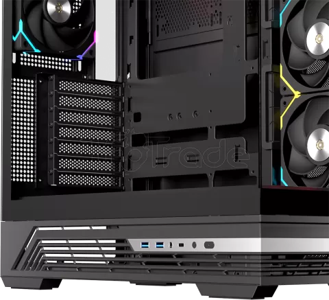 Photo de Boitier Moyen Tour ATX Einarex S800 RGB avec panneaux vitrés (Noir)