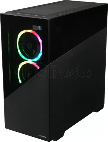Photo de Boitier Moyen Tour ATX Enermax Enermaxk8 RGB avec panneau vitré (Noir)