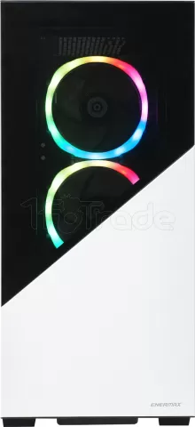 Photo de Boitier Moyen Tour ATX Enermax Enermaxk8 RGB avec panneau vitré (Noir/Blanc)