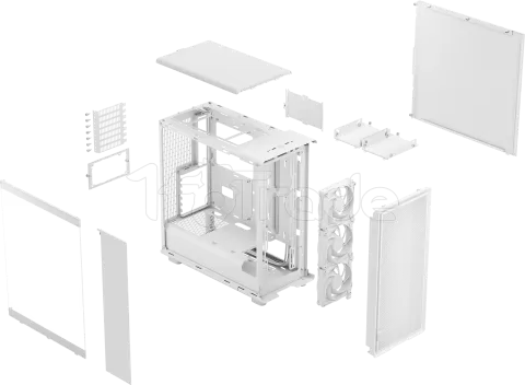 Photo de Boitier Moyen Tour ATX Fractal Design Epoch avec panneau vitré (Blanc)