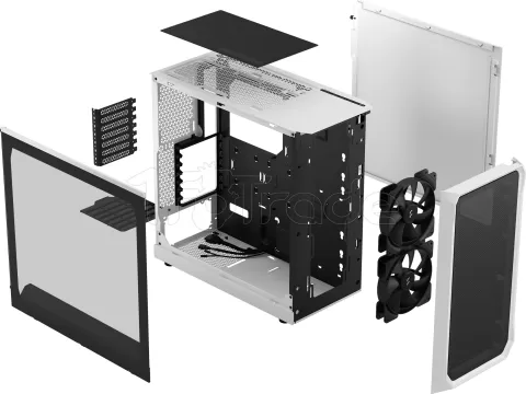 Photo de Boitier Moyen Tour ATX Fractal Design Focus 2 avec panneau vitré (Blanc)