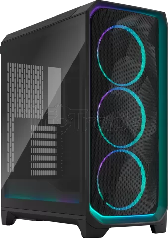 Photo de Boitier Moyen Tour ATX Fractal Design Meshify 3 Ambience Pro RGB avec panneau vitré (Noir)