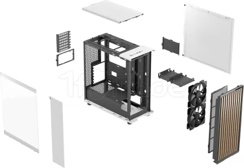 Photo de Boitier Moyen Tour ATX Fractal Design North avec panneau vitré (Blanc)