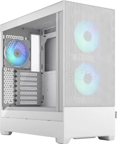 Boitier Moyen Tour ATX Fractal Design Pop Air RGB avec panneau vitré  (Blanc) pour professionnel, 1fotrade Grossiste informatique