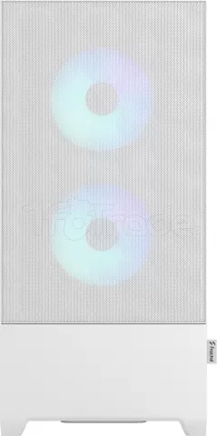 Photo de Boitier Moyen Tour ATX Fractal Design Pop Air RGB avec panneau vitré (Blanc)