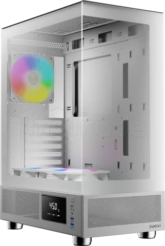 Photo de Boitier Moyen Tour ATX Gamdias Atlas E1 RGB avec panneaux vitrés (Blanc)