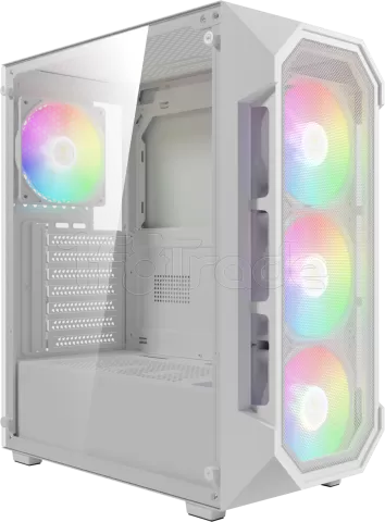 Photo de Boitier Moyen Tour ATX Gamdias Aura GC1 Elite RGB avec panneau vitré (Blanc)