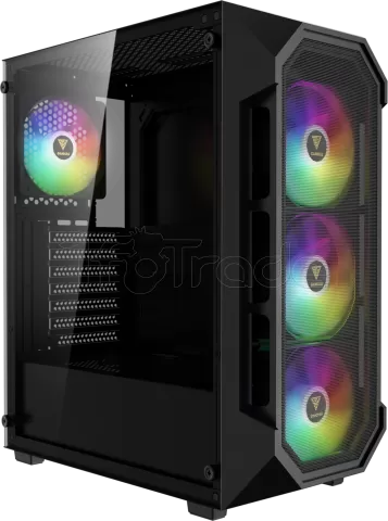 Photo de Boitier Moyen Tour ATX Gamdias Aura GC1 Elite RGB avec panneau vitré (Noir)
