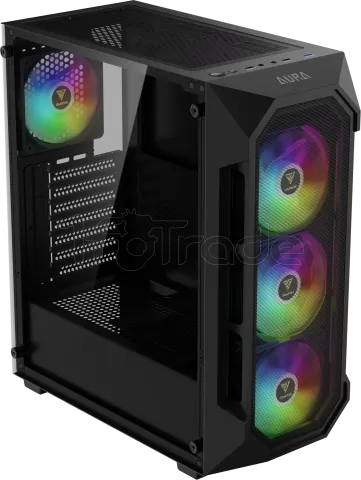 Photo de Boitier Moyen Tour ATX Gamdias Aura GC1 Elite RGB avec panneau vitré (Noir)