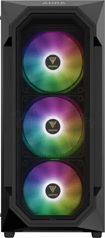 Photo de Boitier Moyen Tour ATX Gamdias Aura GC1 Elite RGB avec panneau vitré (Noir)
