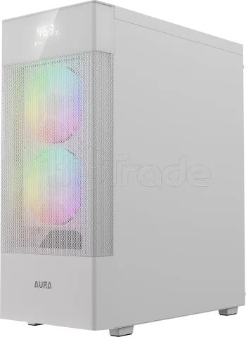 Photo de Boitier Moyen Tour ATX Gamdias Aura GC5 Elite RGB avec panneau vitré (Blanc)