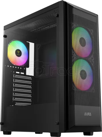 Photo de Boitier Moyen Tour ATX Gamdias Aura GC6 Elite RGB avec panneau vitré (Noir)