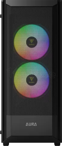 Photo de Boitier Moyen Tour ATX Gamdias Aura GC6 Elite RGB avec panneau vitré (Noir)