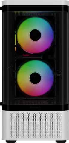Photo de Boitier Moyen Tour ATX Gamdias Talos E3 CG RGB avec panneaux vitrés (Blanc)