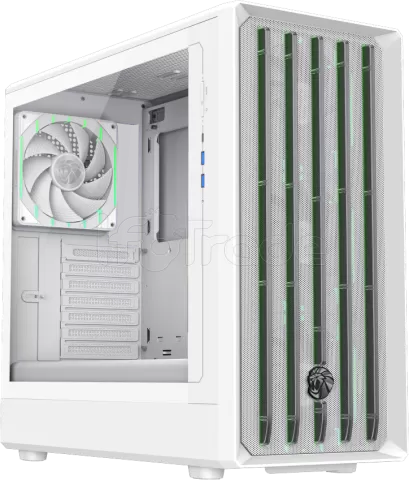 Photo de Boitier Moyen Tour ATX Gamemax Claw 460 RGB avec panneau vitré (Blanc)