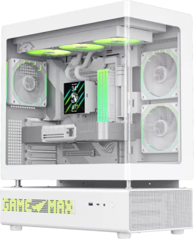 Photo de Boitier Moyen Tour ATX Gamemax N90 ARGB avec panneaux vitrés (Blanc)