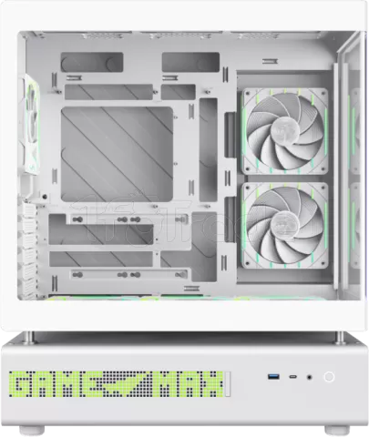 Photo de Boitier Moyen Tour ATX Gamemax N90 ARGB avec panneaux vitrés (Blanc)