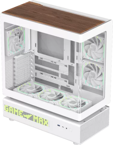 Photo de Boitier Moyen Tour ATX Gamemax N90 ARGB avec panneaux vitrés (Blanc)