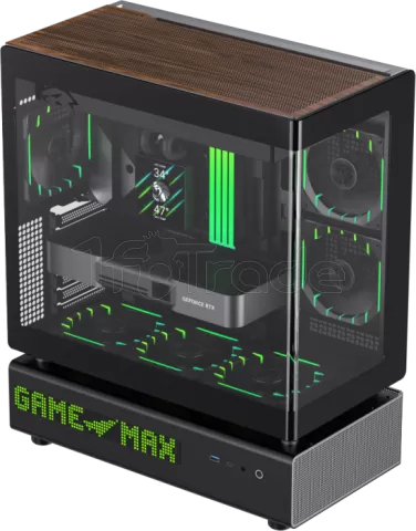 Photo de Boitier Moyen Tour ATX Gamemax N90 ARGB avec panneaux vitrés (Noir)