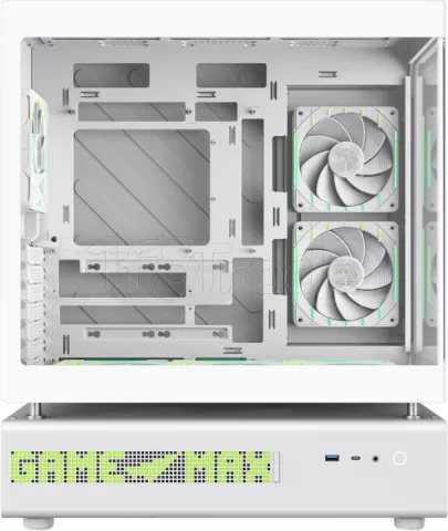Photo de Boitier Moyen Tour ATX Gamemax N90 RGB avec panneaux vitrés (Blanc)