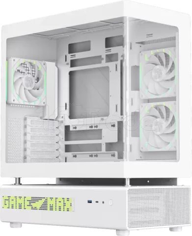 Photo de Boitier Moyen Tour ATX Gamemax N90 RGB avec panneaux vitrés (Blanc)
