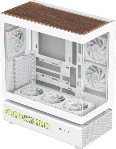 Photo de Boitier Moyen Tour ATX Gamemax N90 RGB avec panneaux vitrés (Blanc)