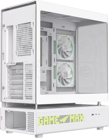 Photo de Boitier Moyen Tour ATX Gamemax N90 RGB avec panneaux vitrés (Blanc)