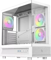 Photo de Boitier Moyen Tour ATX Gamemax Nex C51 RGB avec panneaux vitrés (Blanc)