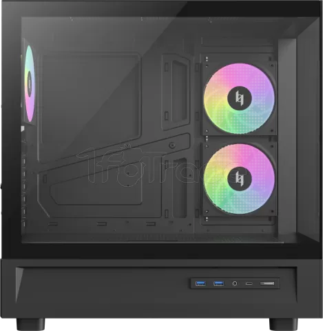 Photo de Boitier Moyen Tour ATX Gamemax Nex C51 RGB avec panneaux vitrés (Noir)