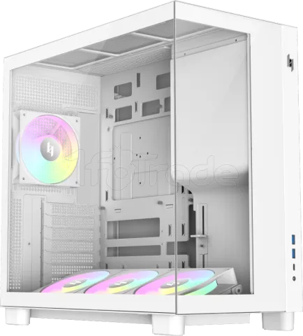Photo de Boitier Moyen Tour ATX Gamemax Nex C53 RGB avec panneaux vitrés (Blanc)