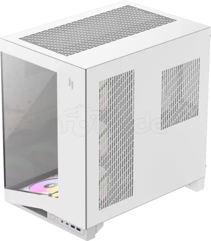 Photo de Boitier Moyen Tour ATX Gamemax Nex C56 RGB avec panneaux vitrés (Blanc)