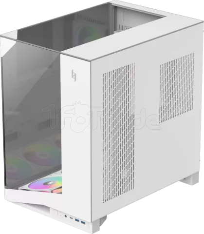 Photo de Boitier Moyen Tour ATX Gamemax Nex C56 VC RGB avec panneaux vitrés (Blanc)