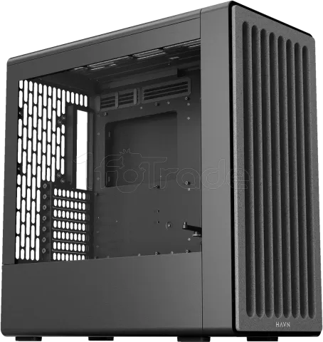 Photo de Boitier Moyen Tour ATX HAVN BF 360 avec panneau vitré (Noir)