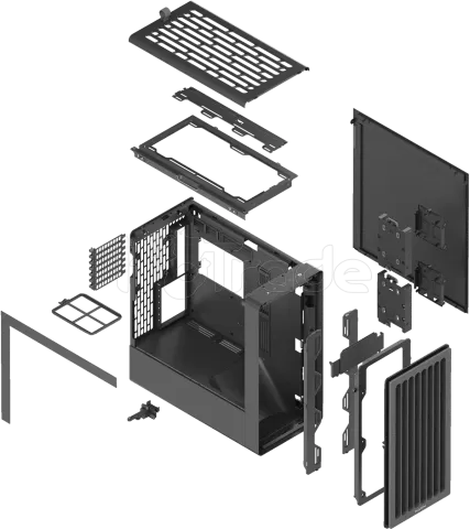 Photo de Boitier Moyen Tour ATX HAVN BF 360 avec panneau vitré (Noir)
