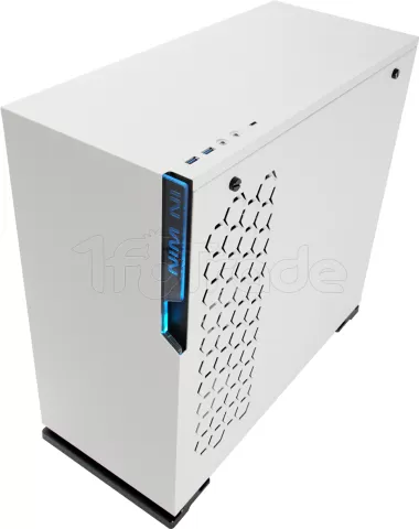 Photo de Boitier Moyen Tour ATX InWin 101C RGB avec panneau vitré (Blanc)