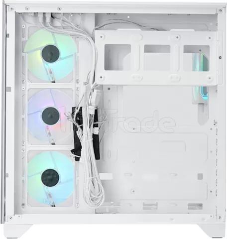Photo de Boitier Moyen Tour ATX iTek Dark Cave Pano RGB avec panneaux vitrés (Blanc)