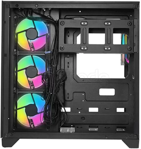Photo de Boitier Moyen Tour ATX iTek Dark Cave Pano RGB avec panneaux vitrés (Noir)