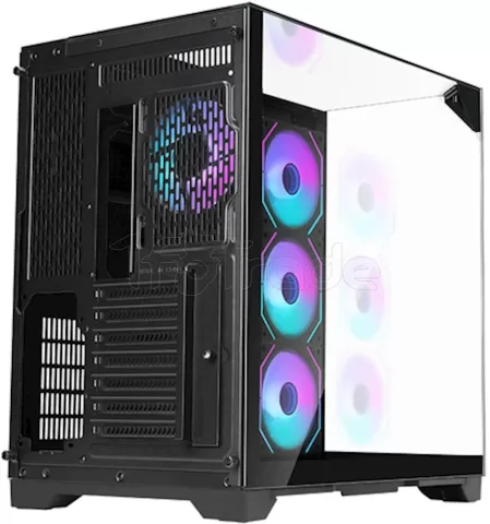 Photo de Boitier Moyen Tour ATX iTek Dark Cave Pano RGB avec panneaux vitrés (Noir)